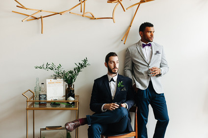 Modern groom fashion