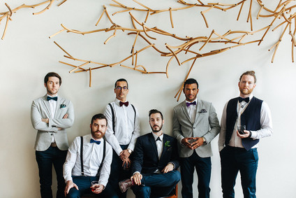 Modern groom fashion