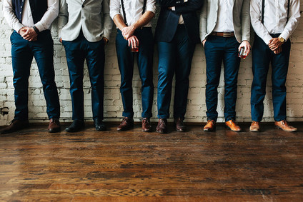 Modern groom fashion