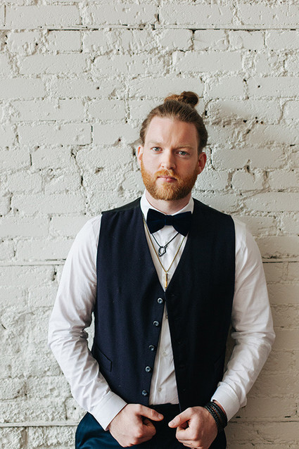 Modern groom fashion