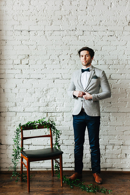 Modern groom fashion