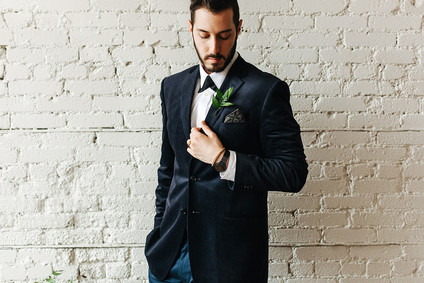 Modern groom fashion