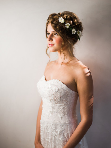 Romantic bridal portrait