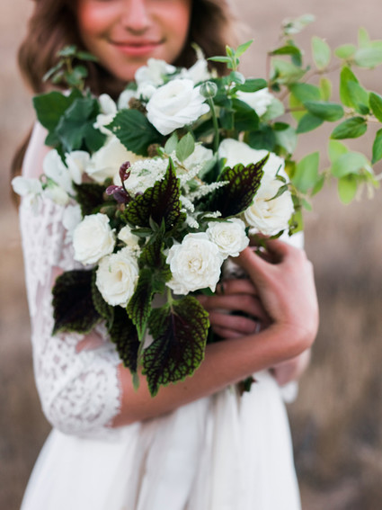 Rustic romantic wedding dress from David's Bridal