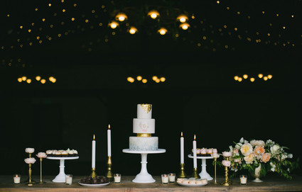 Rustic wedding dessert table