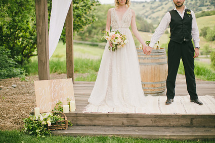 Rustic California ranch wedding