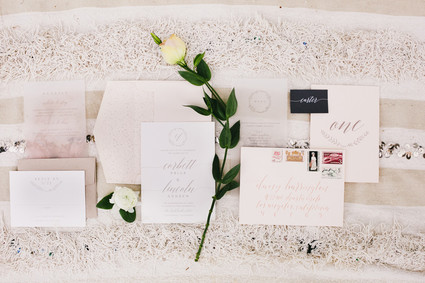 Simple elegant wedding invitations