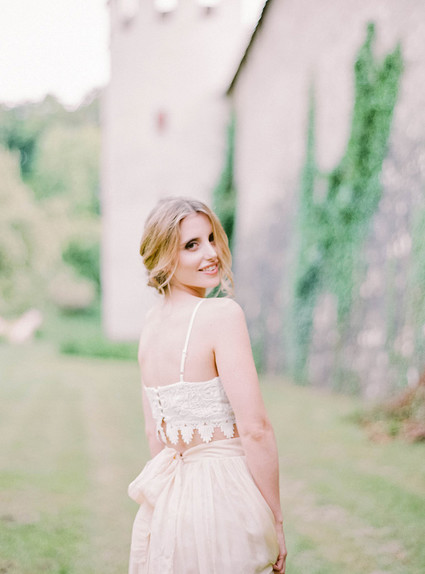 Two piece wedding dress