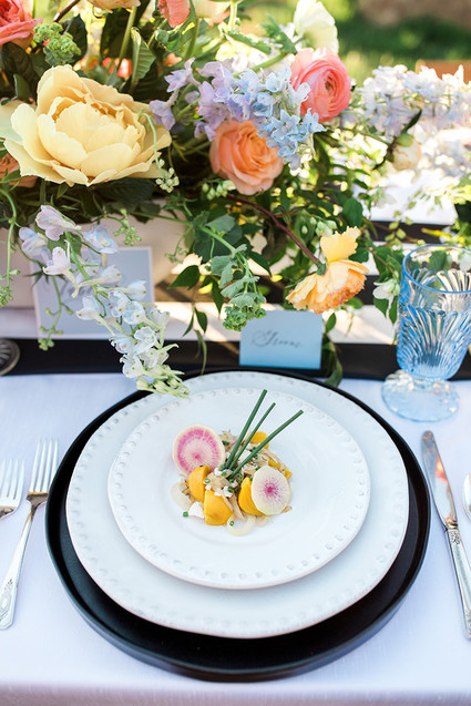 Vintage wedding tablescape