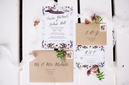 Summer wedding invitations