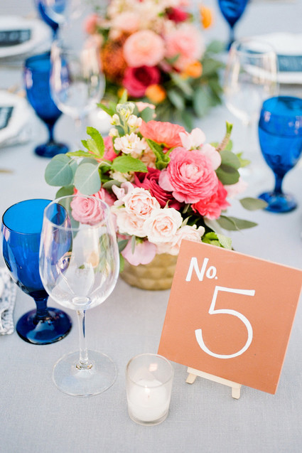 Terracota table number Inspiration