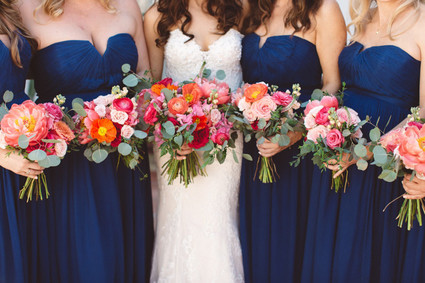 Navy blue bridesmaid dresses Inspiration