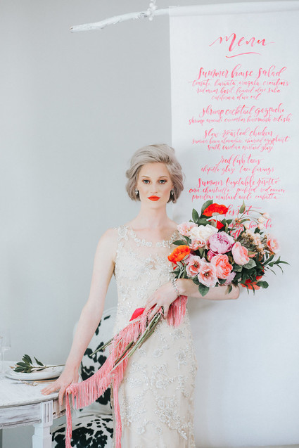 Neon pink wedding ideas