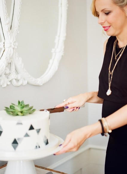 Black and white Southern baby shower