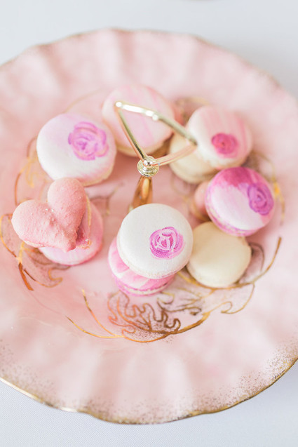 pink macarons