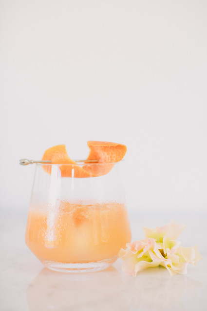 Paloma cocktail with Mezcal and fresh grapefruit juice