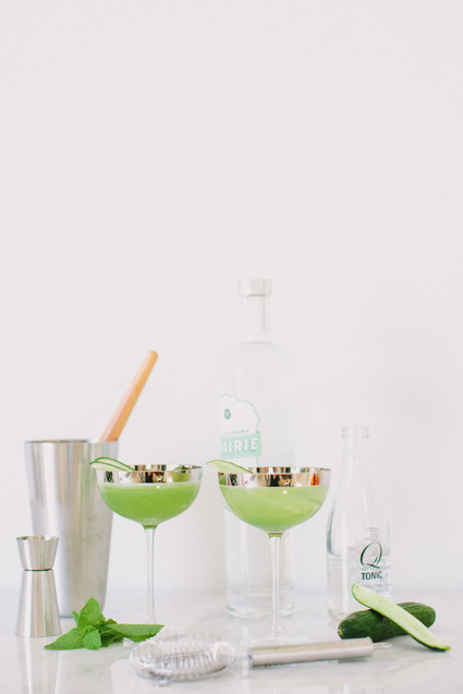 Cucumber cocktail for summer