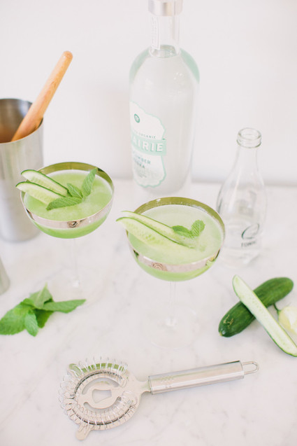 Cucumber cocktail for summer