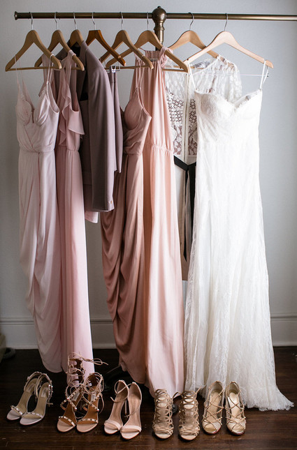 mixed blush bridesmaid dresses Inspiration