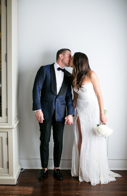 indoor wedding portrait