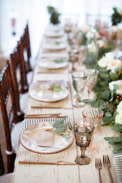 Pretty blush tablescape
