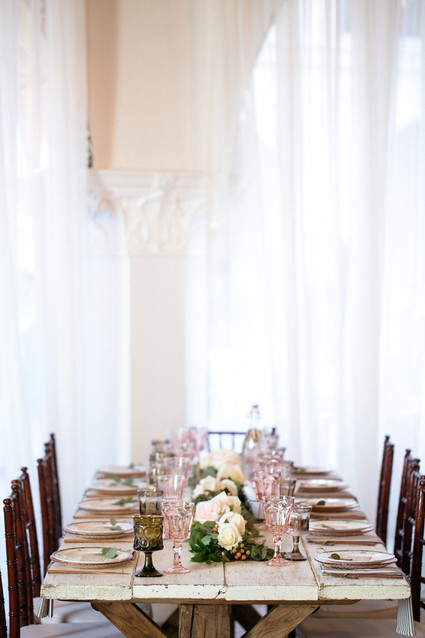 romantic indoor reception decor