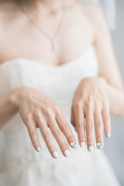 whimsical bridal nails Inspiration