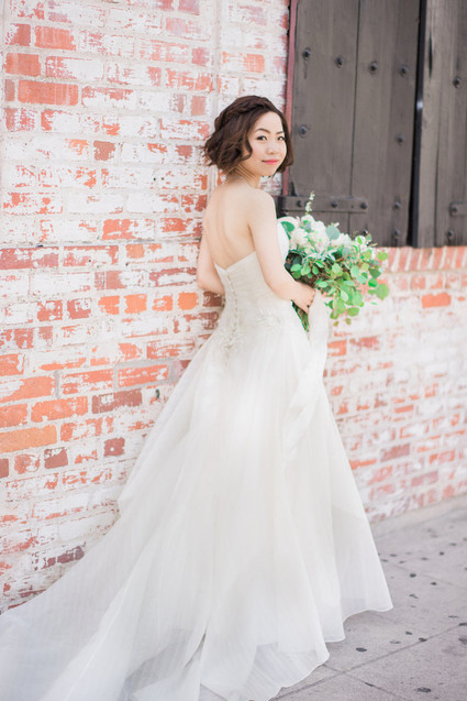romantic bridal portrait