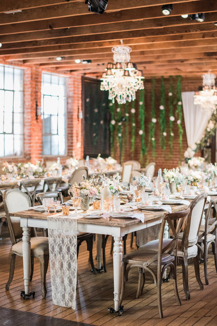 vintage reception decor