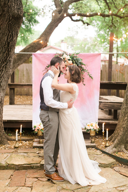 how to throw an intimate backyard wedding