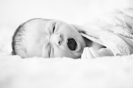 newborn yawn