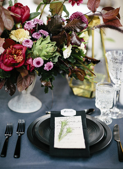 Moody fall wedding inspiration