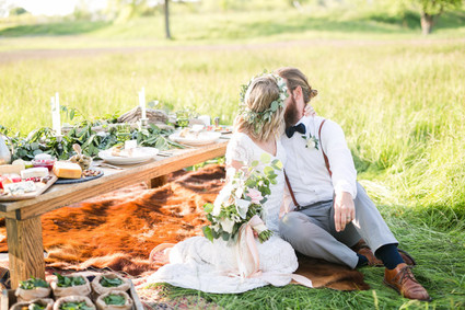 rustic summer picnic wedding ideas