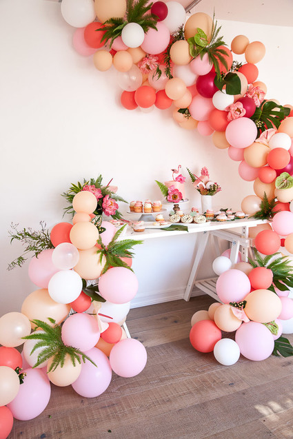 Tropical flamingo girl's birthday party by The Shift Creative