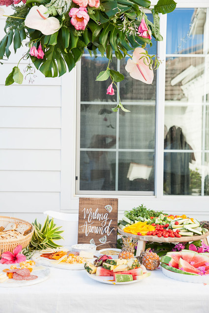 Tropical flamingo girl's birthday party by The Shift Creative