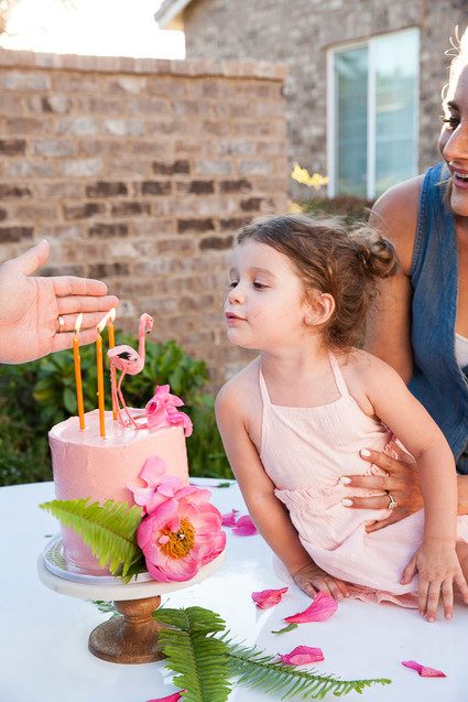 Tropical flamingo girl's birthday party by The Shift Creative