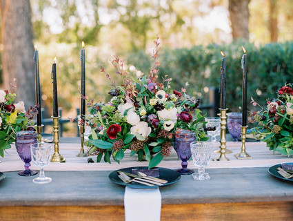 elegant fall wedding table