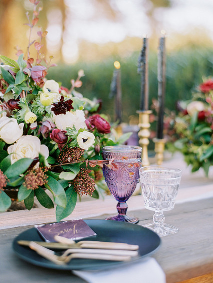 elegant fall wedding table
