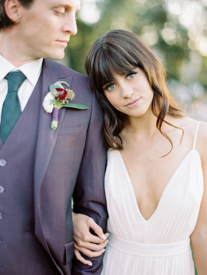 boho fall wedding portraits