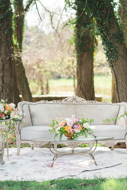 elegant outdoor spring lounge