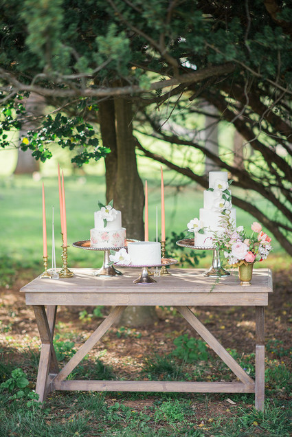 spring dessert table