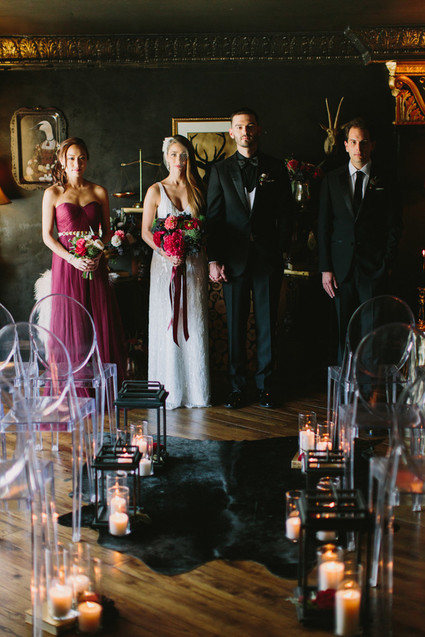 black and gold fall wedding ideas