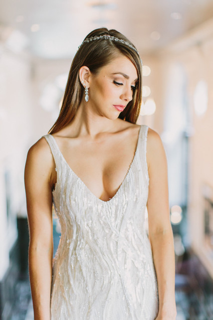 sequin wedding dress