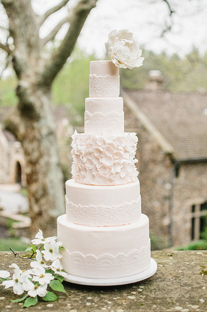 five layer wedding cake