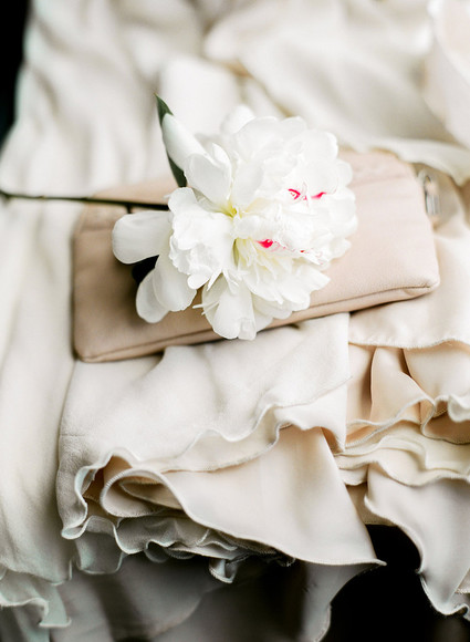 cream wedding details