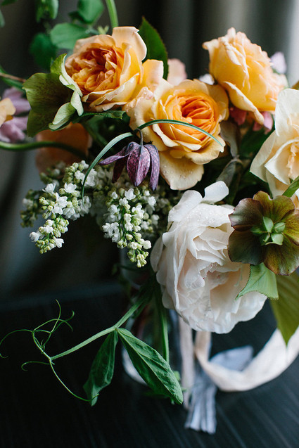 orange wedding flowers