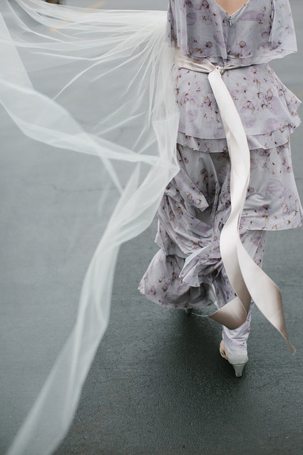 windy bridesmaid portraits