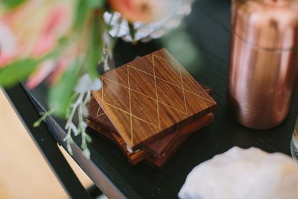 Crate and Barrel mid-century coasters