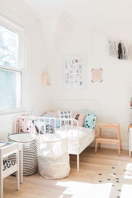 Modern pastel girl's room Inspiration