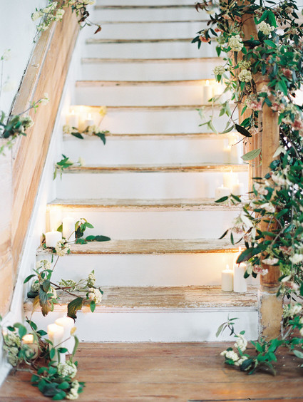 romantic indoor wedding ceremony